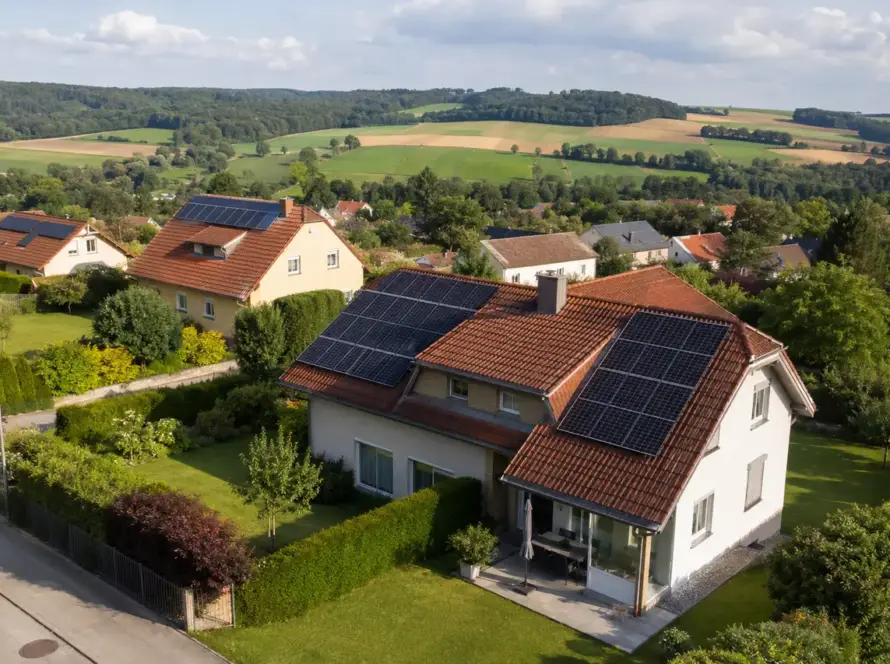 Wohnhaus mit Photovoltaikanlage in Österreich